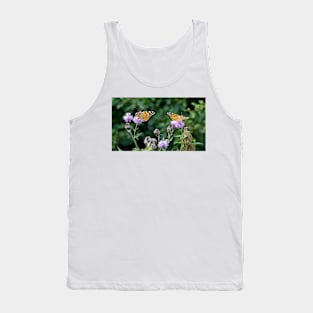 Painted Lady Butterfly in sunshine Tank Top